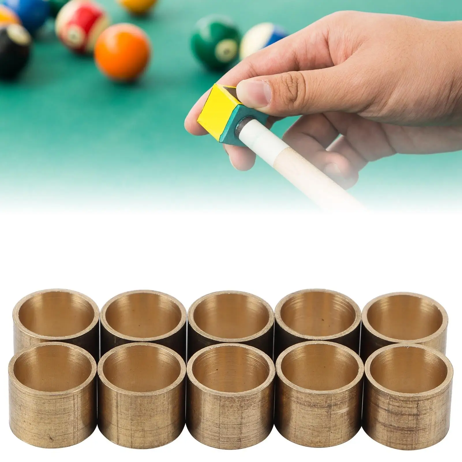 High-Temperature Ductile Brass Tips for Billiard Pool Ferrules - Premium Quality Replacement