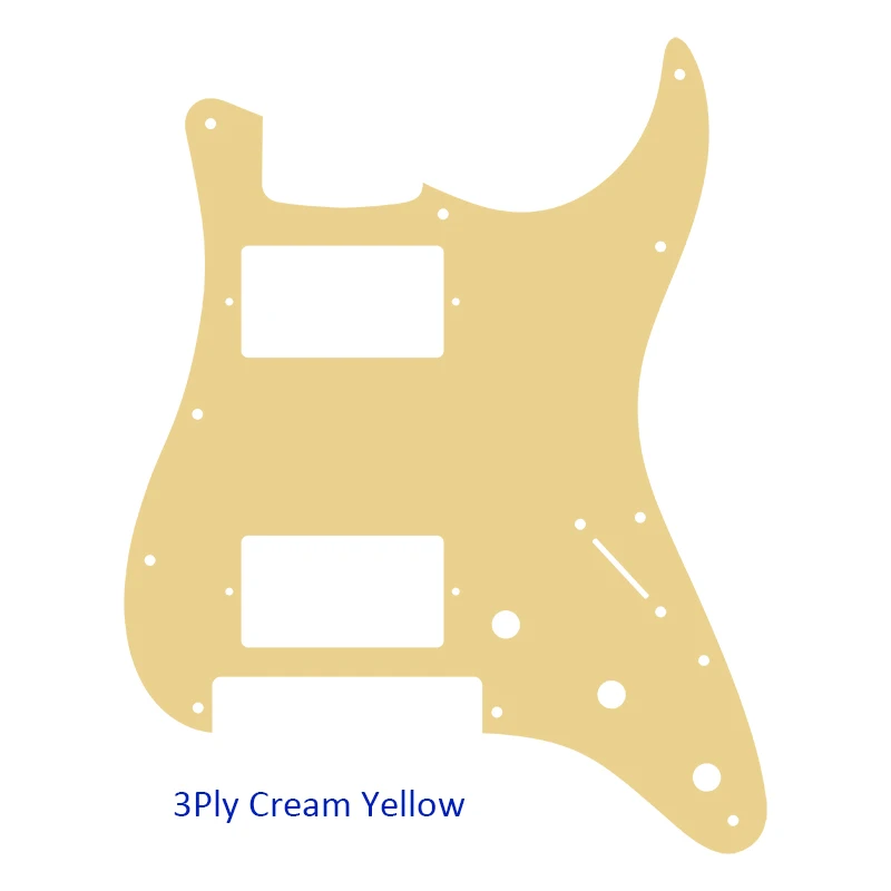 Pleroo Custom Guitar Parts - For Strat Floyd Rose Tremolo HH PAF Humbucker Guitar Pickguard Multicolor Selection