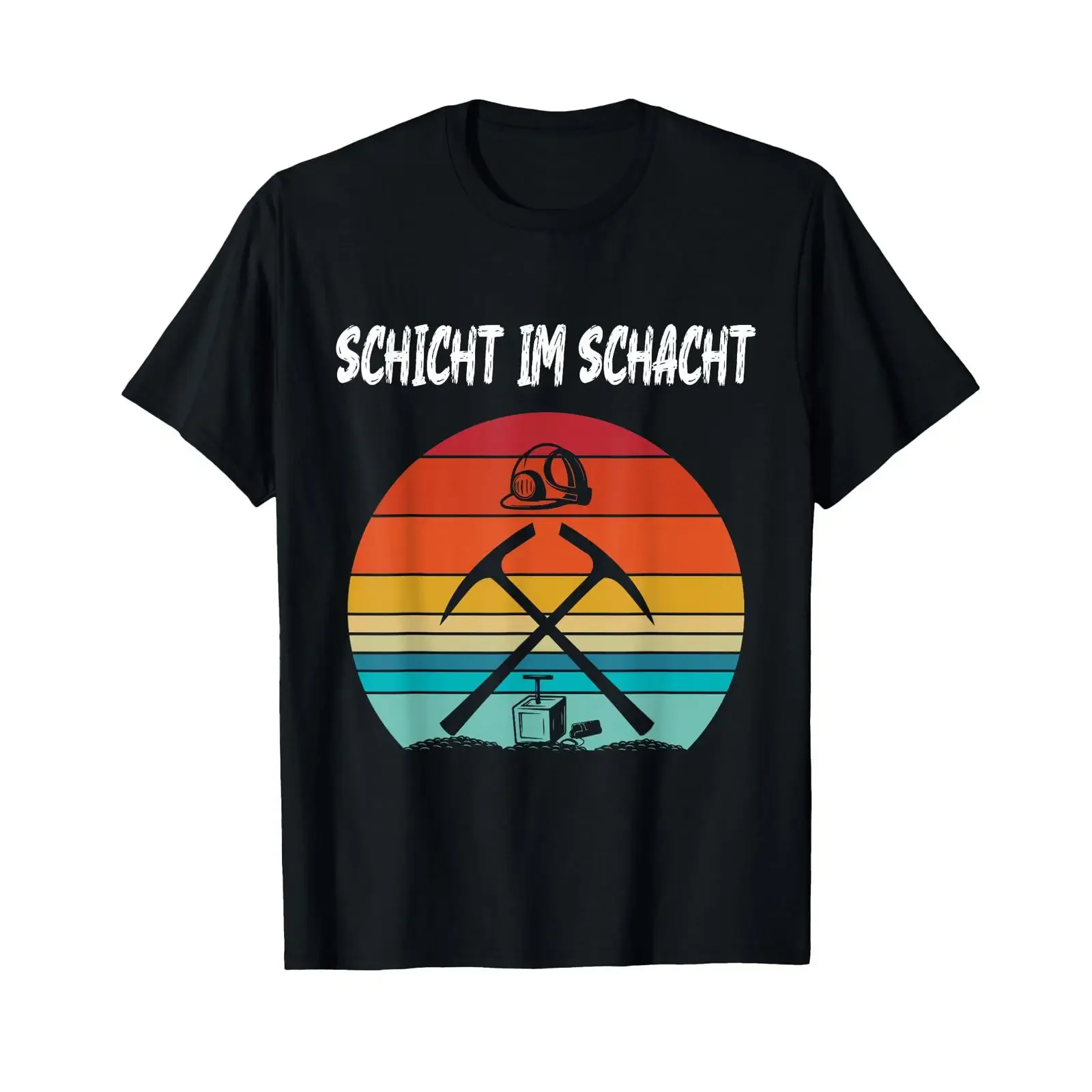 Mining for Miners in the Ruhr Area Shift Over T Shirt vintage Washed Stretched Breathable Soft Casual streetwear Unisex graphic
