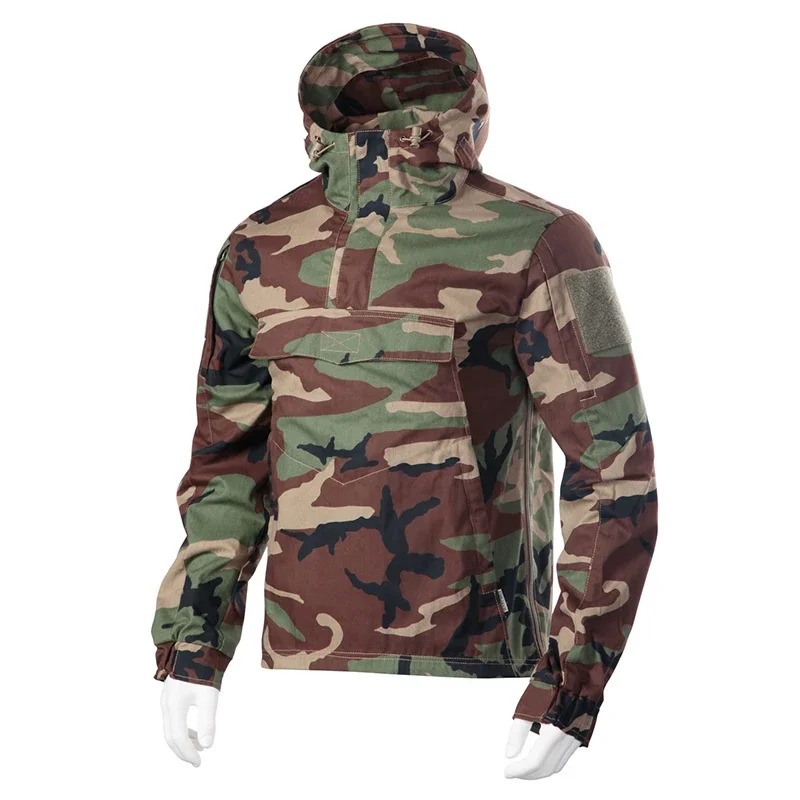 

Camouflage Jacket Hunting Tactical Jacket Hiking Airsoft Hunting Men Windbreaker Thermal Hooded Jacket Coat