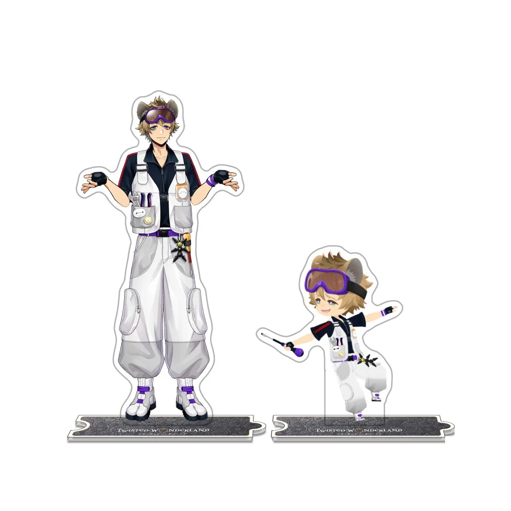 Anime Twisted Wonderland Acrylic Stand Keychain 2026 New Leona Ruggie Idia Malleus Vil Cute Combination Set Custom Figure