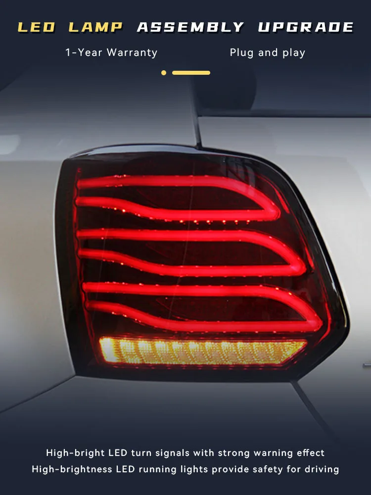 Tail Lights For Volkswagen VW Polo 2011-2018 Modified LED DRL Taillight Projector Lens Dynamic Rear Lamp Auto Reverse Accessory