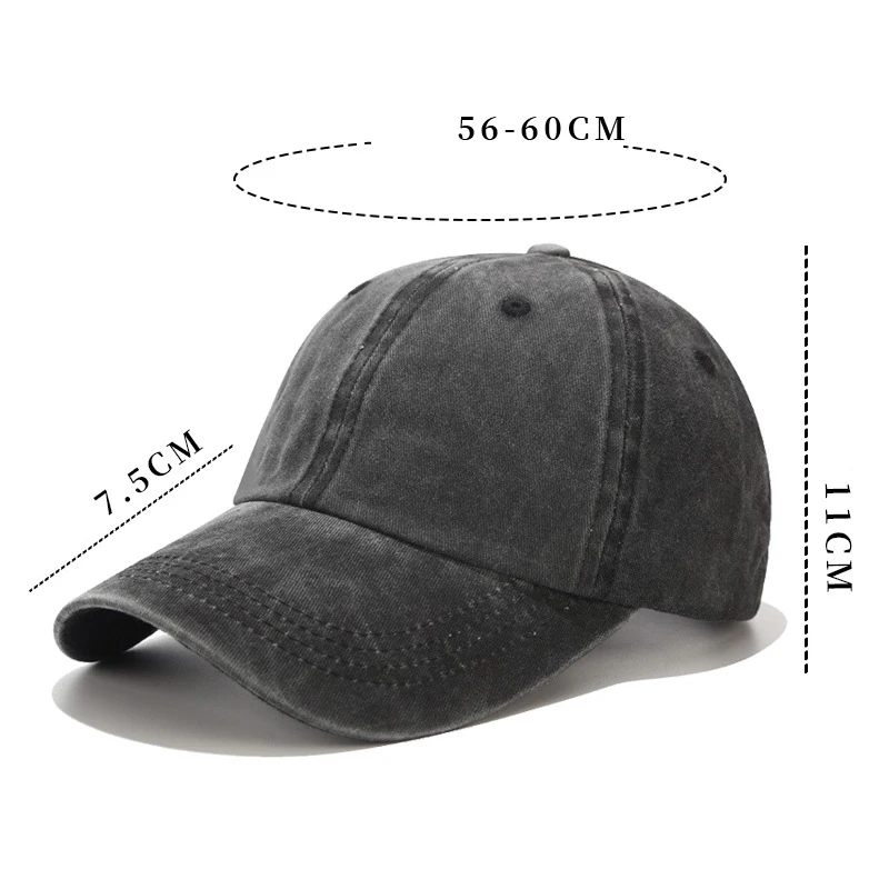 Retro Solid Color Washable Baseball Cap Summer New Women Men Hats Sunscreen Hats Cotton Outdoor Sport Running Visor Casual Cap