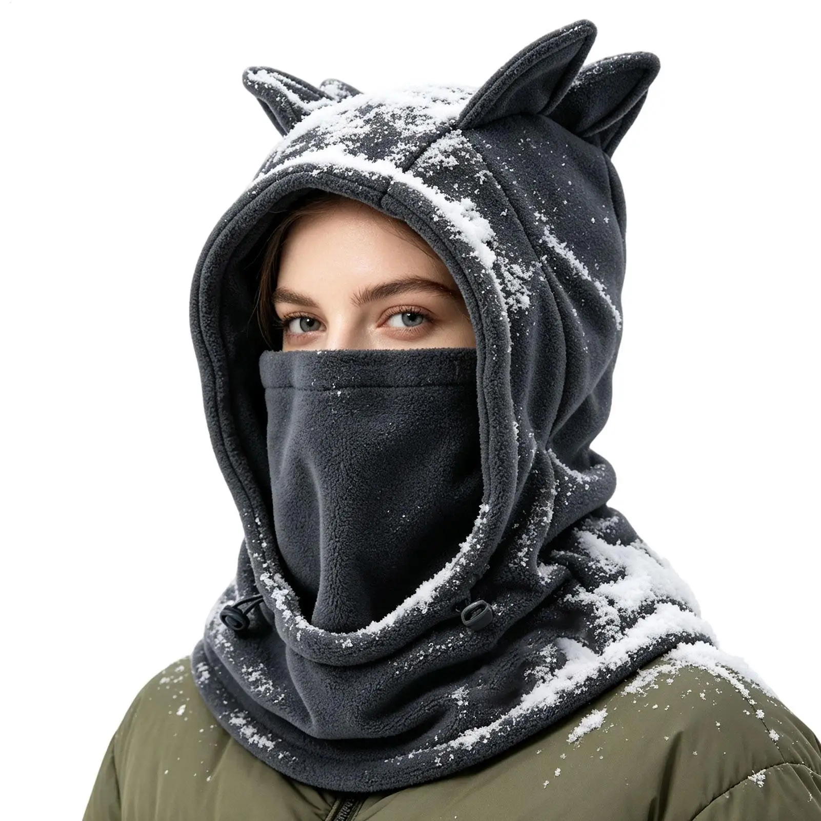 Motorcycle Ski Face Mask Unisex Winter Balaclava Hood Riding Headgea Warm Knitted Cap Winter Thermal Face Mask Neck Hooded Cap