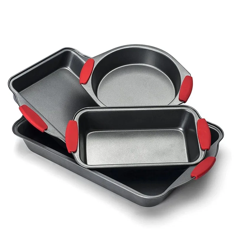 

2/4/6/8/10 inch baking pan baking pan muffin baking pan cake tool cake round bread baking tray with silicone handle