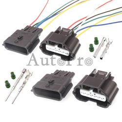 1 Set 6 Hole 7283-8850-30 7282-8850-30 AC Assembly Car Low Power Plastic Housing Socket Air Flowmeter Wire Cable Plug For Nissan