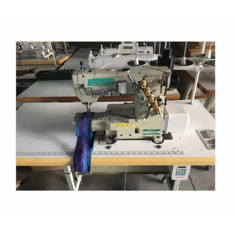 حالة جيدة ياماتو Vc2700 ثلاثة غرز خمسة خيوط التعشيق ماكينات الخياطة الأوتوماتيكية الصناعية