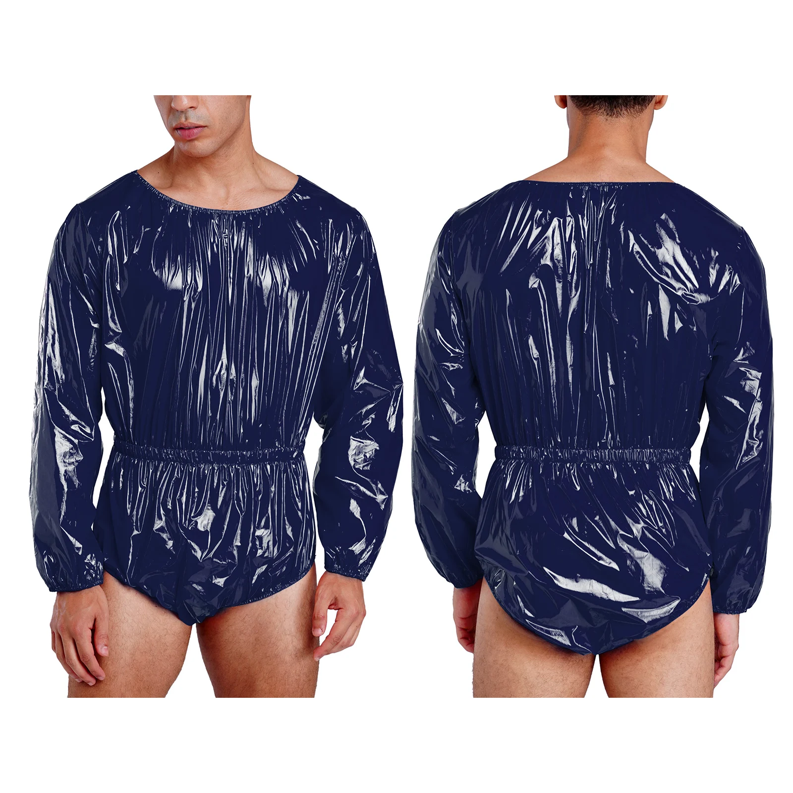 Adult Waterproof Adaptive Bodysuit Leak-proof Diaper Cover Easy-to Wear Jumpsuit for Elderly Bedridden Special Needs Swimwear