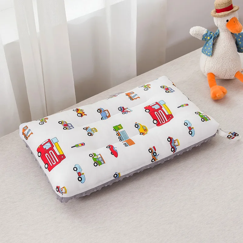 Almohada para bebé lavable a máquina, almohada de algodón de grado materno y infantil de clase A, almohada calmante de algodón puro que ayuda a dormir P7