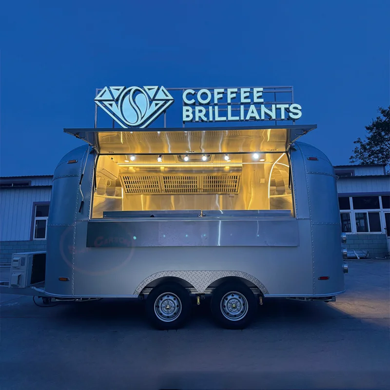 

Multifunctional Mobile Fast Food Truck Catering Trailer Fully Equipped Food Trailer