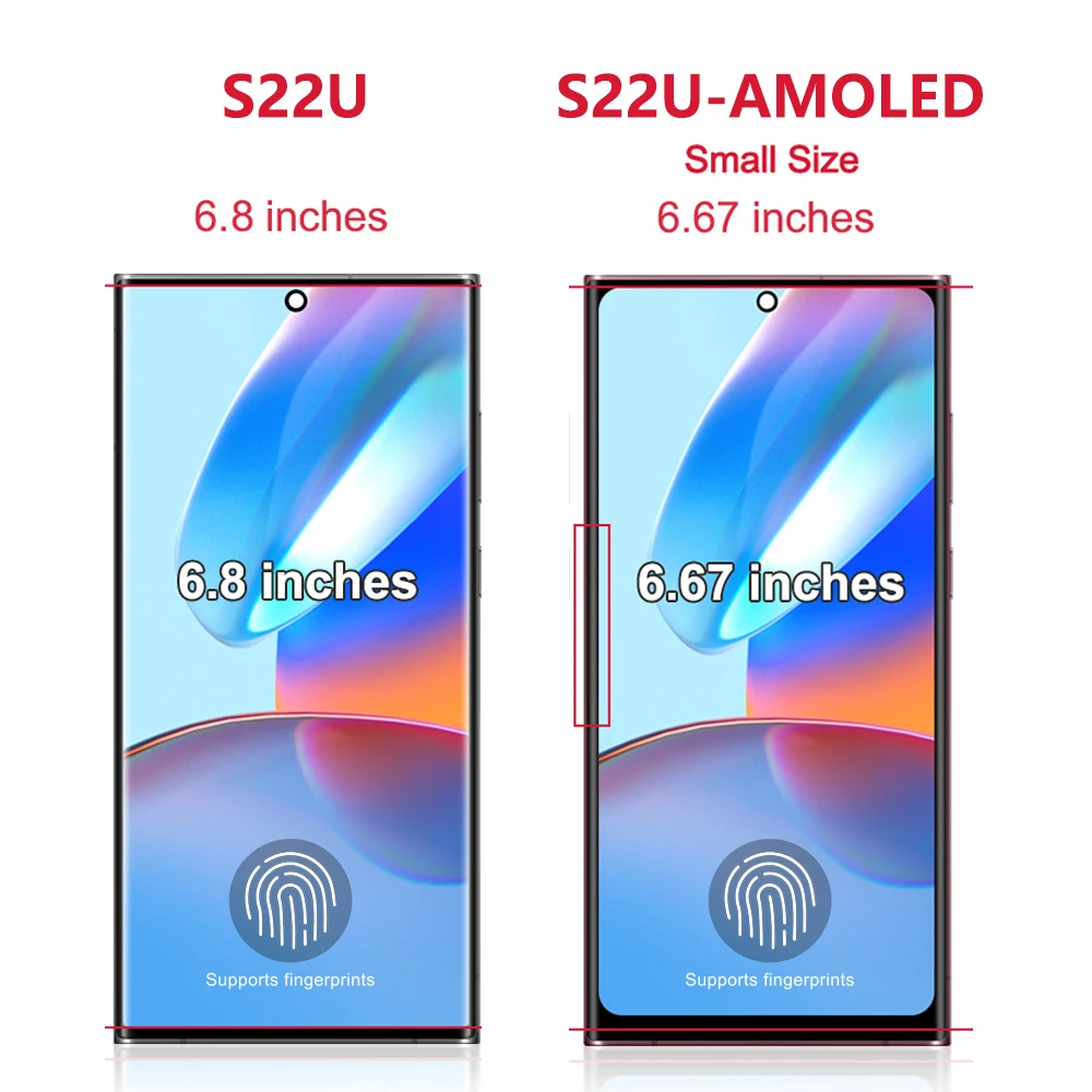 S22 Ultra para Samsung para AMOLED S908 S908B S908U S908W S908E pantalla LCD reemplazo del ensamblaje del digitalizador de pantalla táctil