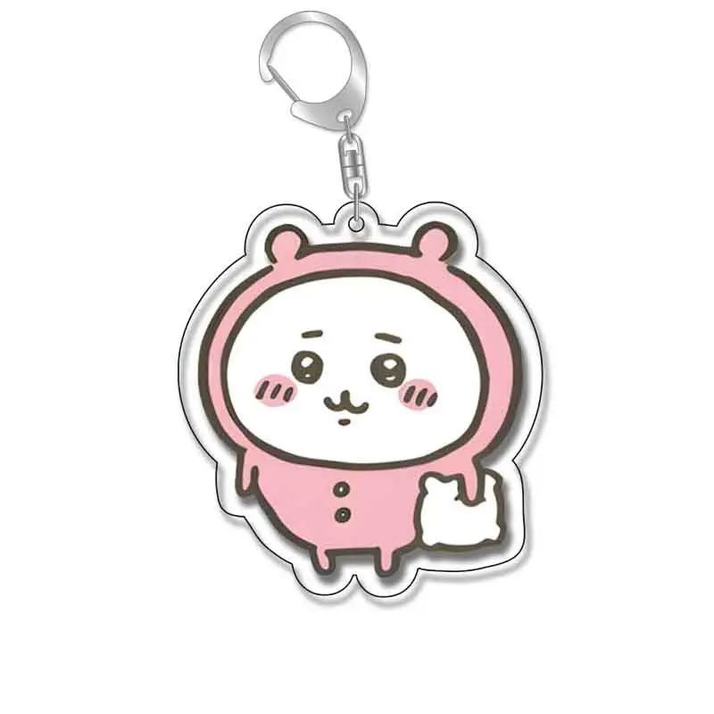 Anime Chiikawa Cute Acrylic Pendant Keychain Cartoon Figurine Desktop Decoration Usagi Hachiware Ins Style Kawaii Gift Toy