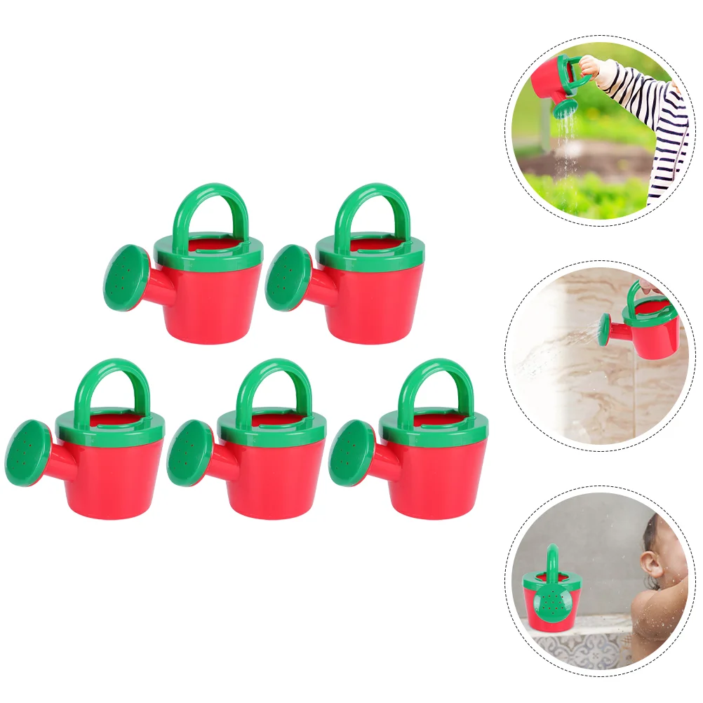 

5 Pcs Watering Can Children Cans Toys Plastic Pot Bath Small Kids Kettle Summer Bathing