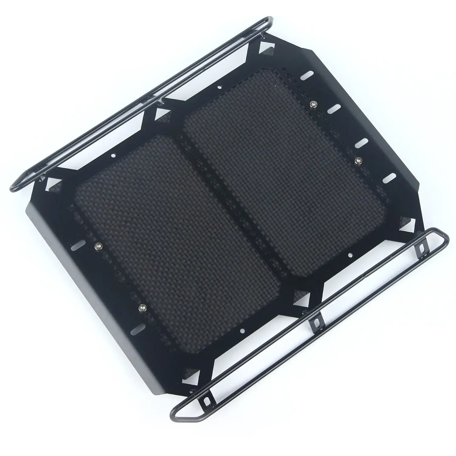 LCX Racing 1/10 RC voiture sur chenilles en acier avec plateau à bagages en Fiber de carbone porte-bagages pour Traxxas TRX6 TRX4 mises à niveau pièces accessoires