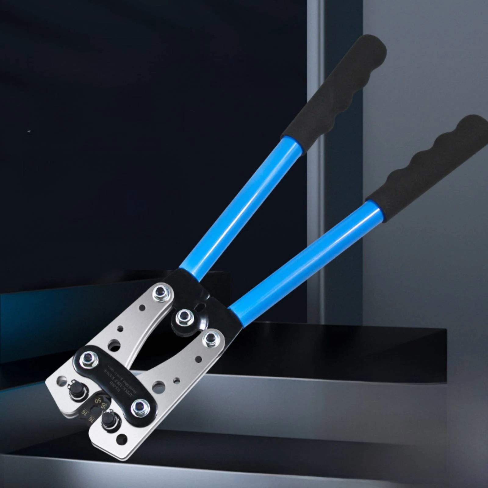 Terminal Crimper Hinged Head Cable Lug Crimper Manual Crimp Tool Easy to Use view 2