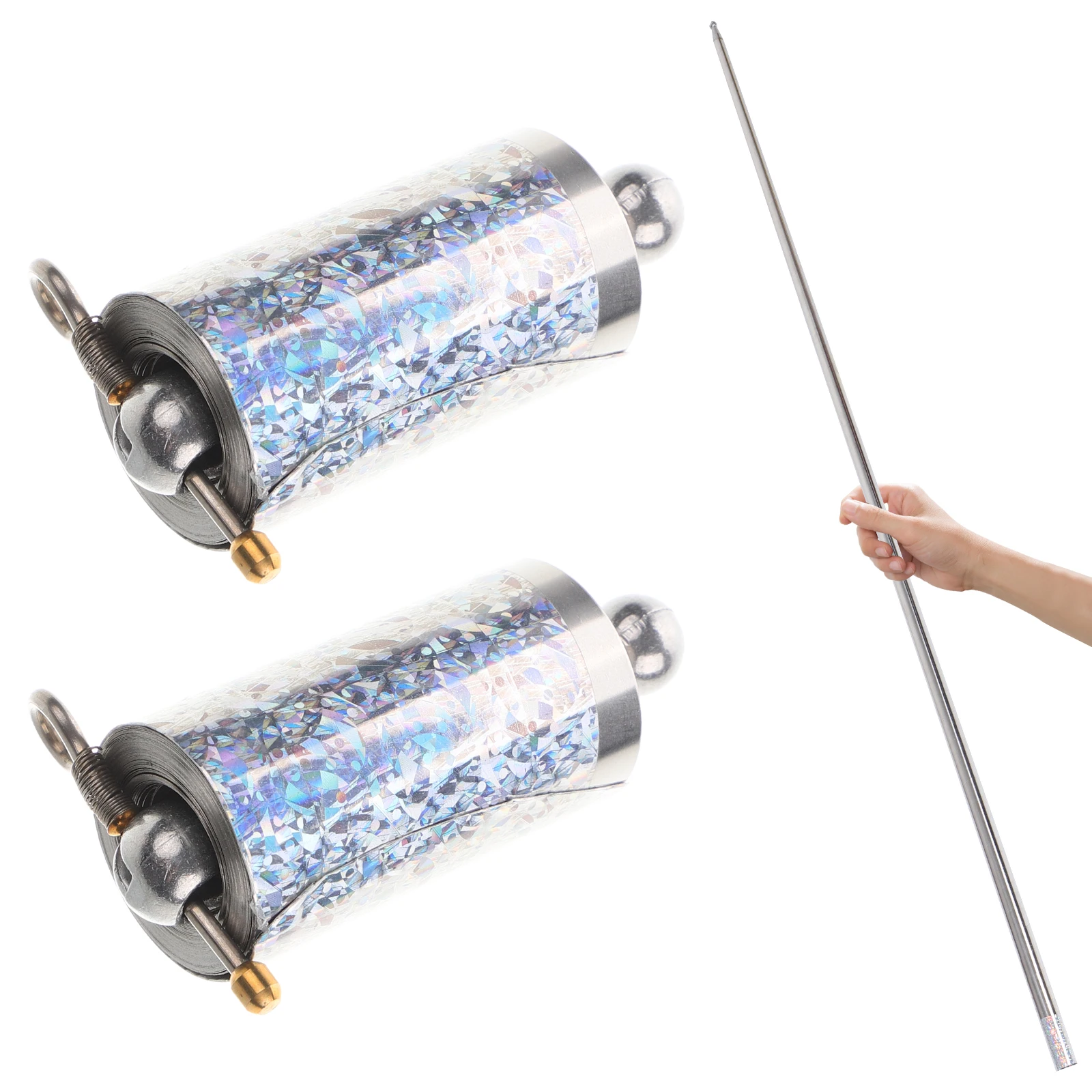 

Magicians Telescopic Wand Metal Wand Stage Performances Wand Cosplay Prop Party Supply Appearing Cane Telescopic Wand Extension