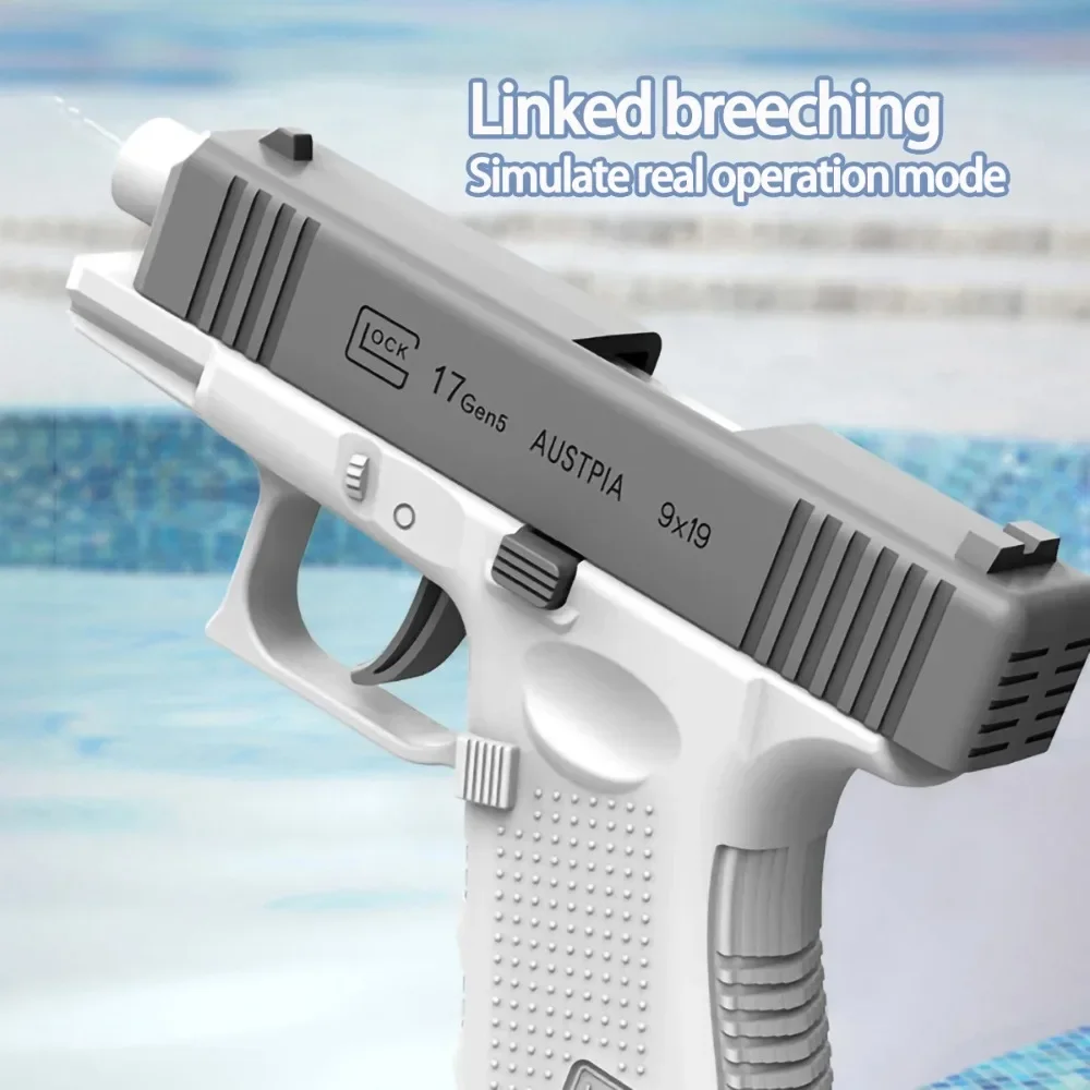 Water Gun Automatic Continuous Hair Unlimited Glock Pistol Shooting Toy Outdoor Beach Gun Summer Water Beach Toy For Kids gifts image 4