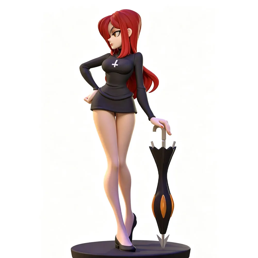 1/24  75mm  Sexy Girl Resin Model Kits GK Miniature 3D Printed Gray Model Figurine DIY Doll Model Unassembled And Unpainted