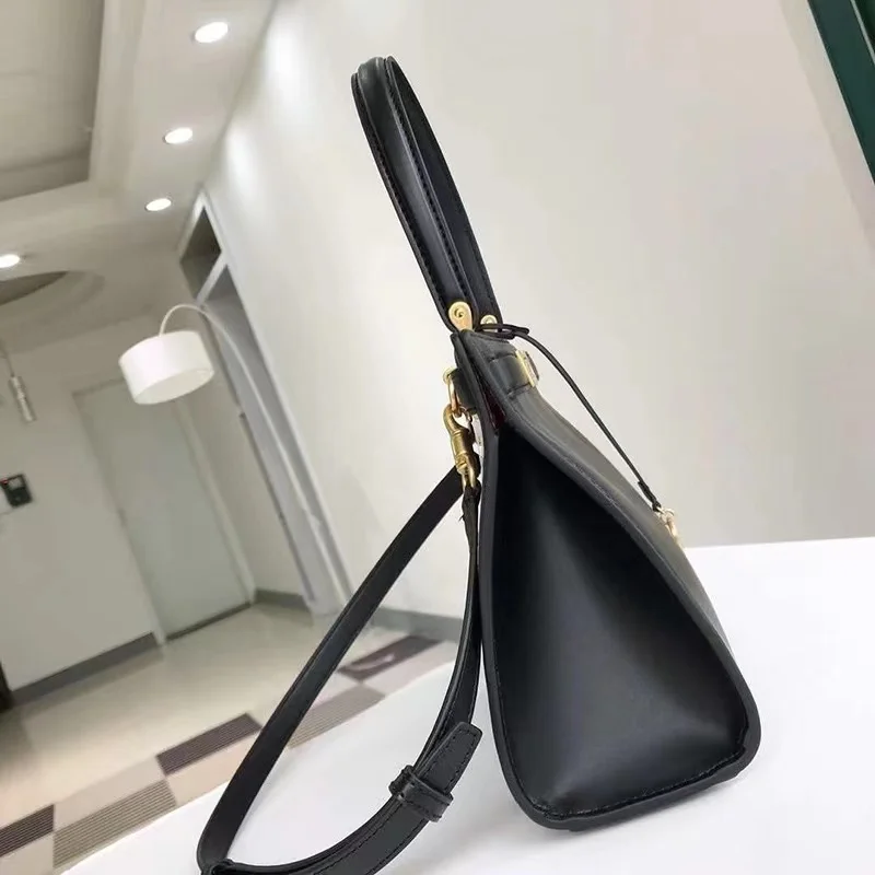 Ladies\' Genuine Leather Handbag 2024 Autumn Minimalist Commuting Shoulder Bag Classic Kelly Bag Women‘s Messenger bag