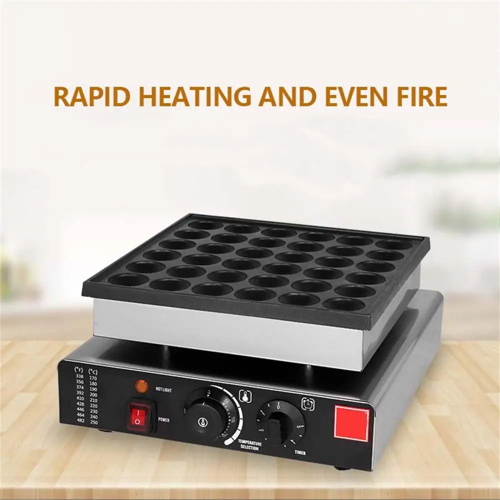 Commercial Electric Waffle Maker Electric heating Kitchen Snack Machine Maquina De Fazer Lanche Hacer Tortitas