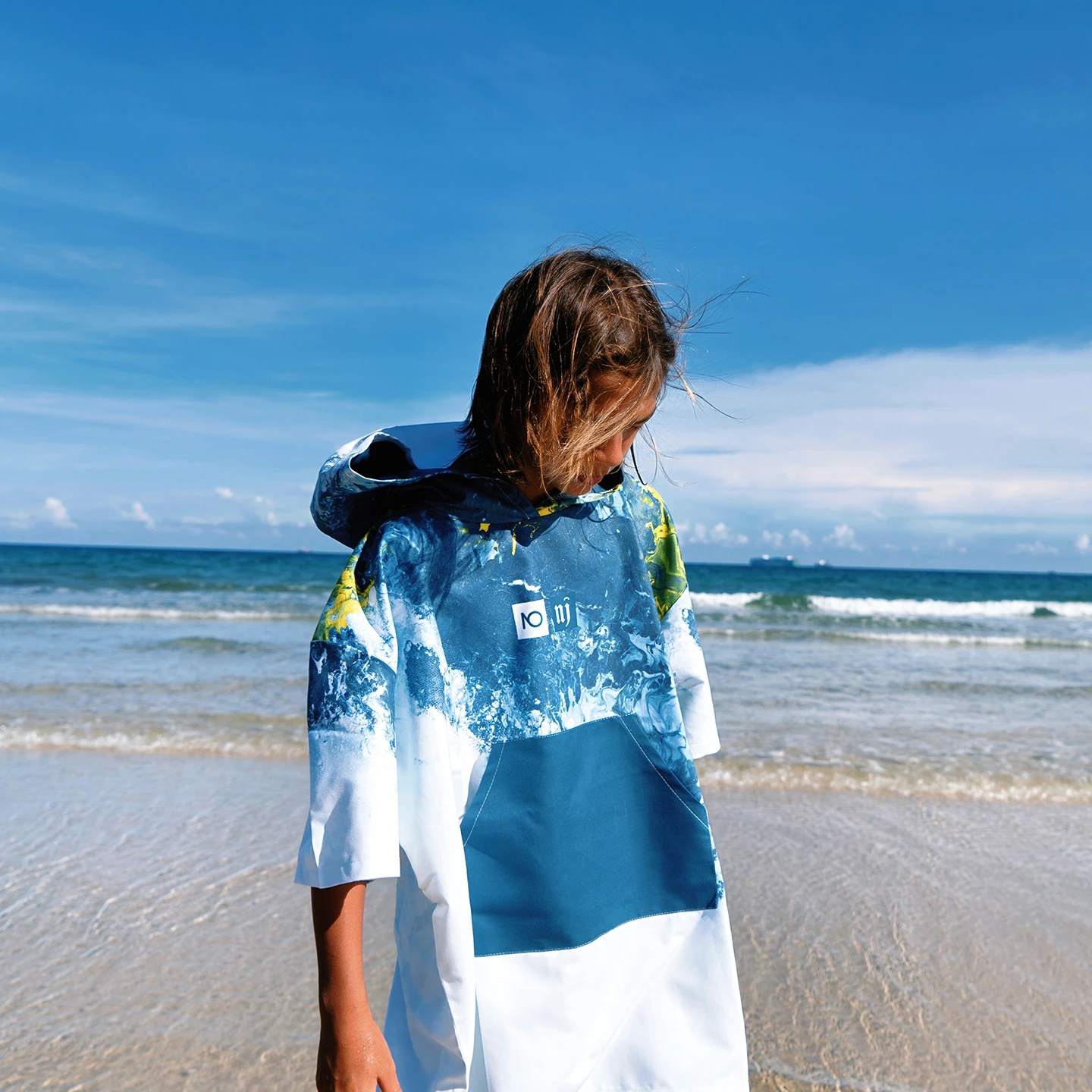 

Nu-June Surf Poncho Kids Bath Microfiber Towel Beach Robe Quick Dry Changing Bathrobe Poncho toalla Surf toalla microfibra