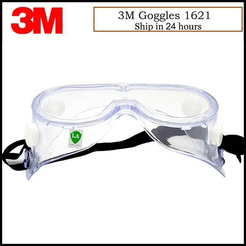 3M 1621 Dust Chemical Goggles Working Safety Glasses Anti-acid Safety Glasses Anti-wind G82302