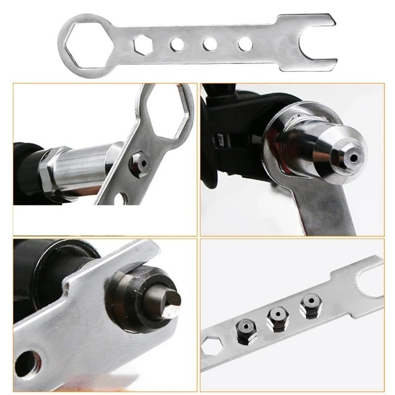 Mesin Paku Keling Listrik Kompak Adaptor Bor Paku Perkakas Tangan Profesional Mesin Mur Paku Keling Listrik berkualitas tinggi