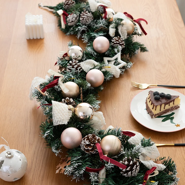 Christmas Decorations Artificial Christmas Rattan Wreaths And Garlands Indoor Outdoor