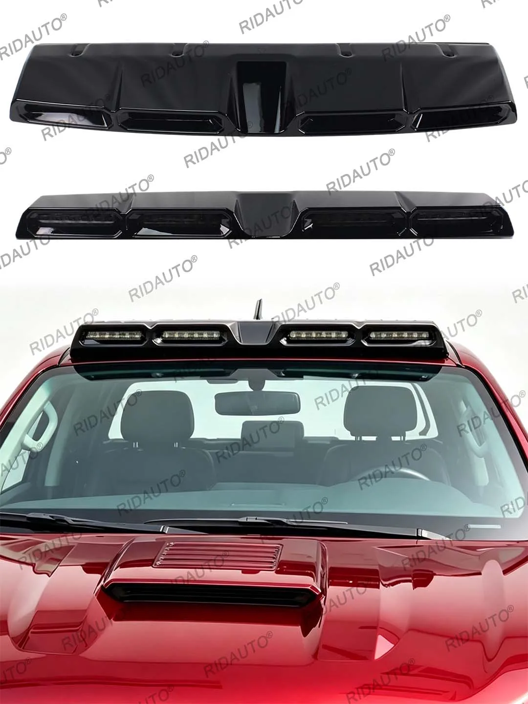 4 Stück bernsteinfarbene und weiße Aftermarket-LED-Leuchten für Pickup-Kühlergrill, DIY-Leuchte für Hilux Travo 2026+ Prerunner & 4TREX Auto-Beleuchtung – Detail 7