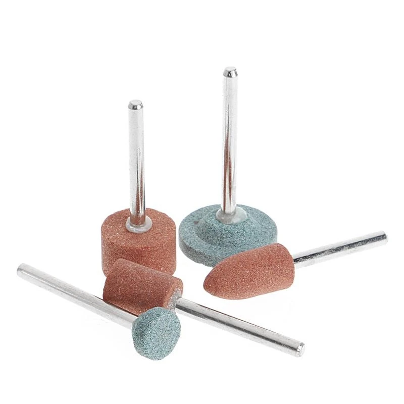 E06B 5PCS 3mm 정밀 휠 헤드 그라인딩 연마 전기 분쇄기 전동 공구