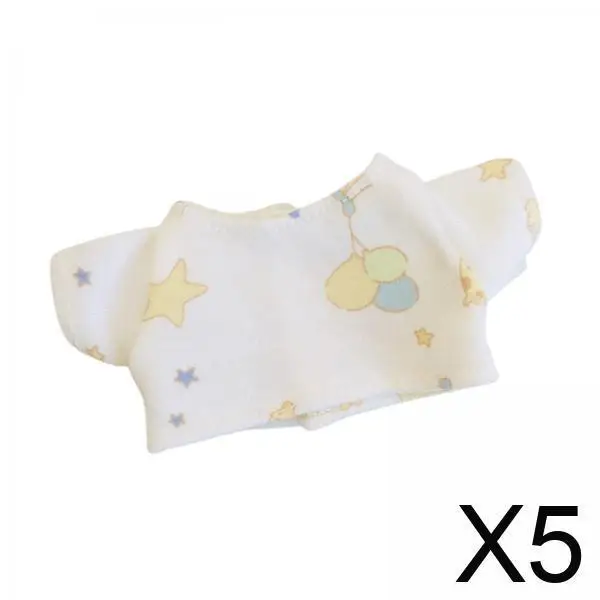 17 cm Puppen-T-Shirt, lässige Baumwollkostüme, Spielzeugkleidung für Babypuppen, Sammlergeschenke und Spiele