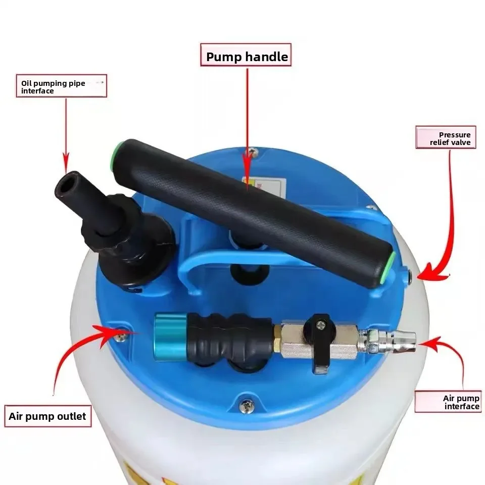 

2025 Manual Pneumatic Integrated Pumping Oil Brake Oil Changer Tool Airbag Oily