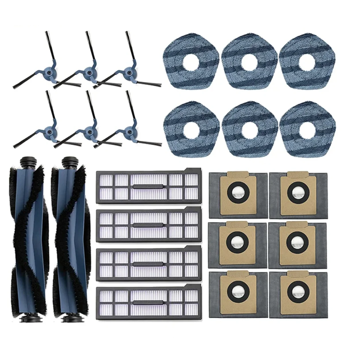 สําหรับ Eufy X10 Pro Omni เครื่องดูดฝุ่นหุ่นยนต์หลักแปรงด้านข้าง HEPA FILTER Mop ผ้าฝุ่นเปลี่ยนชิ้นส่วน