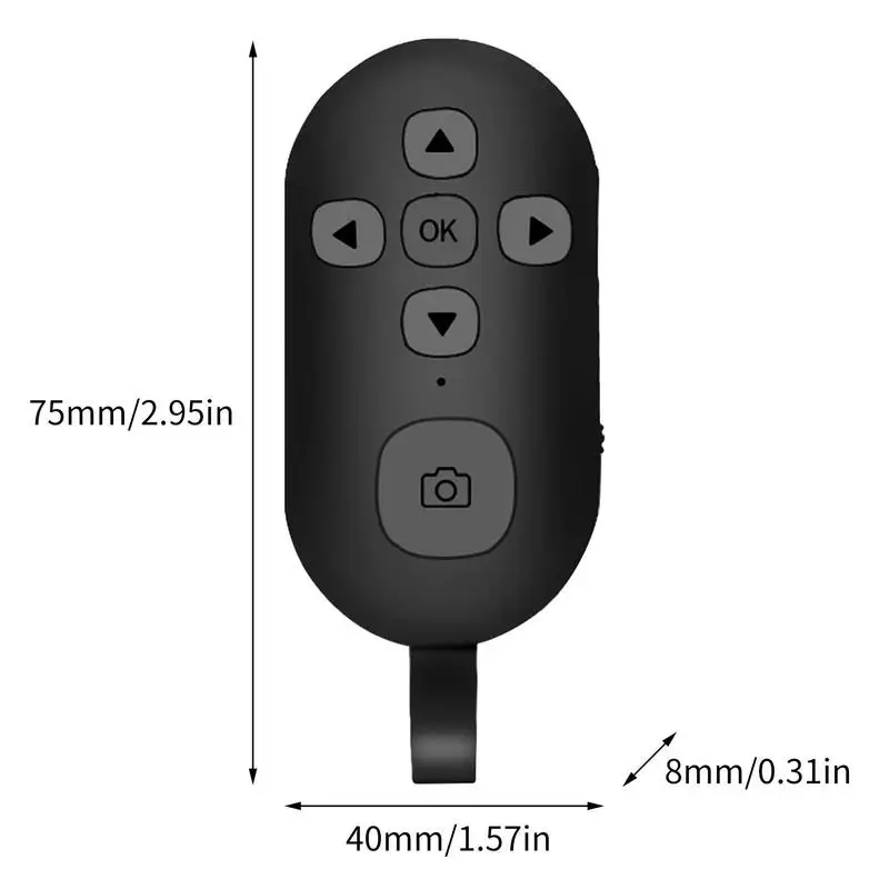 Wireless Bluetooth5.0 Remote Shutter Controller Button Self-timer Camera Stick Shutter Release Phone Page Turning Controller