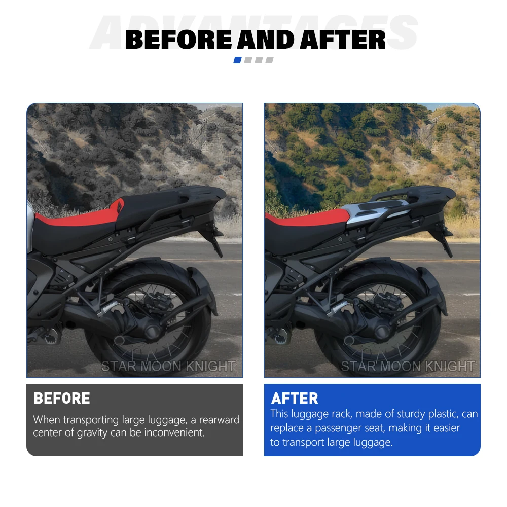 For BMW R1300GS Adventure GSA1300 R 1300GS ADV 2024 2025 Motorcycle Passenger Pillion Rear Seat Cover Fairing Cowl Luggage Rack
