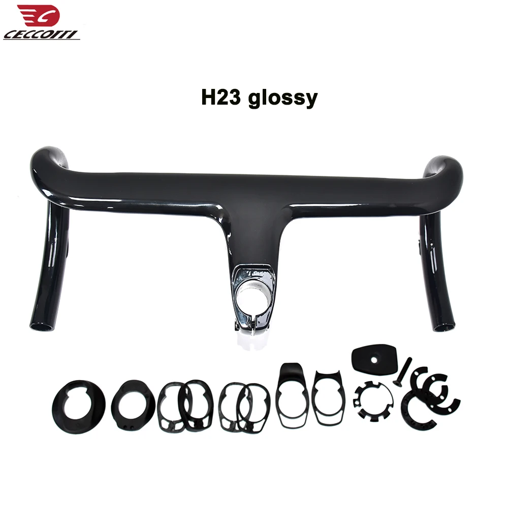 Integrated Handlebar for Road Bicycle T1000 Full Carbon fiber materail and  Full Inner Cable design handle bar
