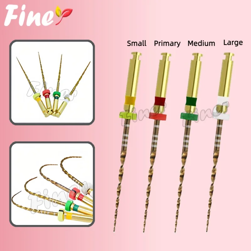 

Finer Dental Root Canal File 6 PCS Heat-Activated Nickel-Titanium Tooth Pulp Files Dentist Thermally Nitinol Rotary Endo Files