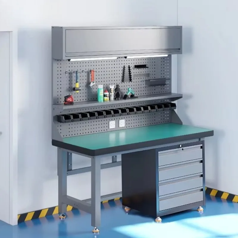 

Heavy Duty Anti-Static Workbench Workshop Customizable Tool Storage Table Electronic Workbench for Auto Repair Workshop