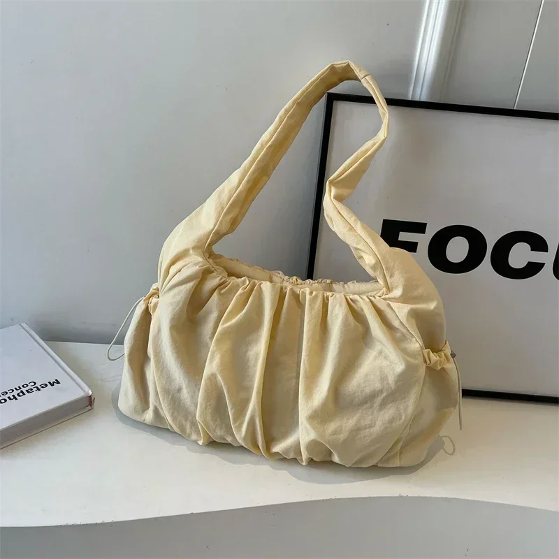 Solid Casual Sewing Thread Shoulder Bags Soft  Interior Compartment 2024high Quality Bags for Women Zipper Pu Women's Handbags