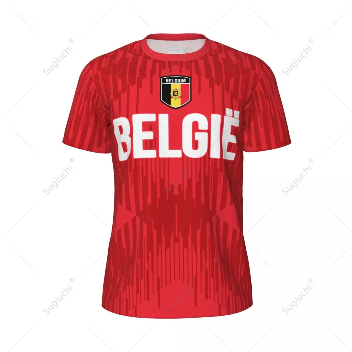 Camiseta con estampado 3D de Belgie Belgium para fanáticos, camiseta de malla para correr, bicicleta, fútbol, tenis, Fitness, deportes únicos