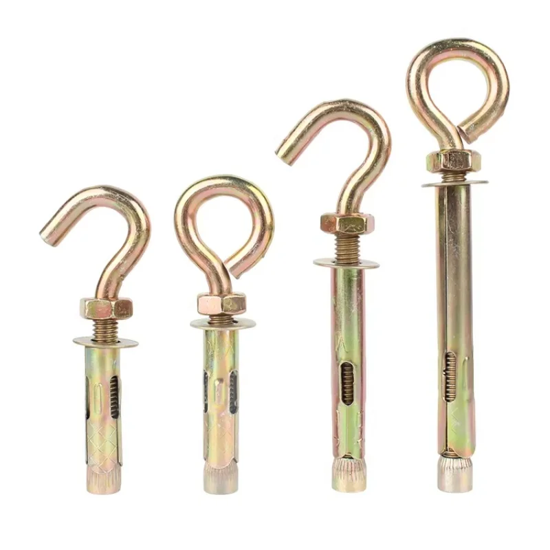 Carbon Steel Color Zinc Sheep Eye Expansion Screw Ring Hook Eyebolt Anchor M6 ~ M16