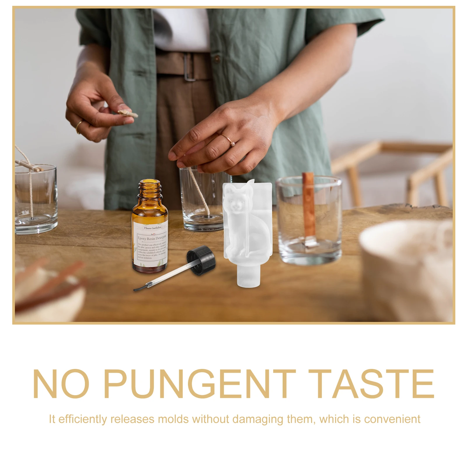 

Mold Release for Epoxy Resin 20ML Bottle Easy Demolding Solution for DIY Casting Crafts Jewelry Making Non Sticky Coating