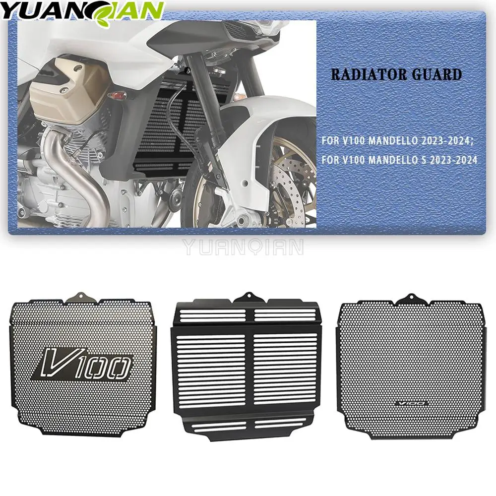 

2023 2024 New Motorcycle Accessories For Moto Guzzi V100 Mandello Radiator Guard Grille Water Tank Oil Cooler Cover Protection