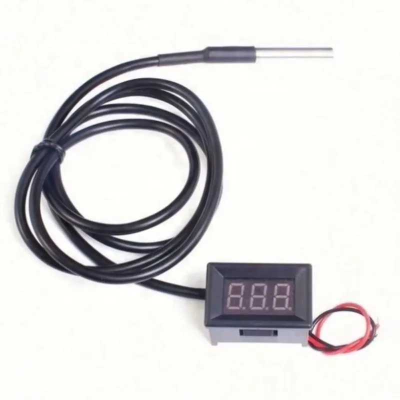 Digital Temperature Display Meter - 55-125 ° C Thermometer DC 4-28V 9V 12V 24V Pool Baby Bath Measurement Meter