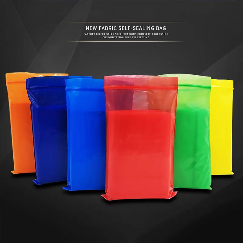 100pcs/bag Self Seal Bag Snack Saver Bag Plastic Colorful Storage Bag Jewelry Packing Multifunction Home Organization