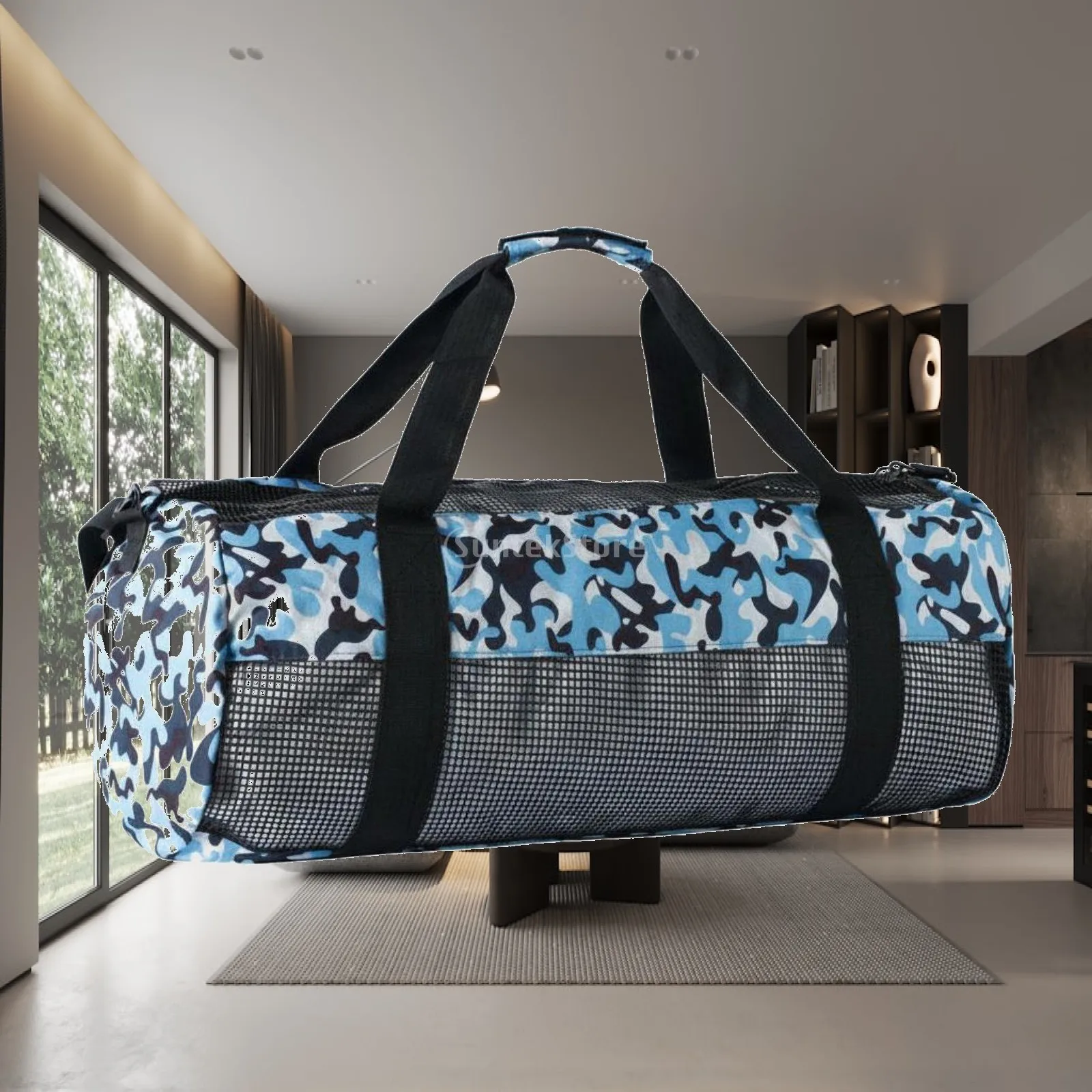 Scuba Gear Duffel Bag Detachable Shoulder Strap Mesh Dive Bag Heavy Duty for