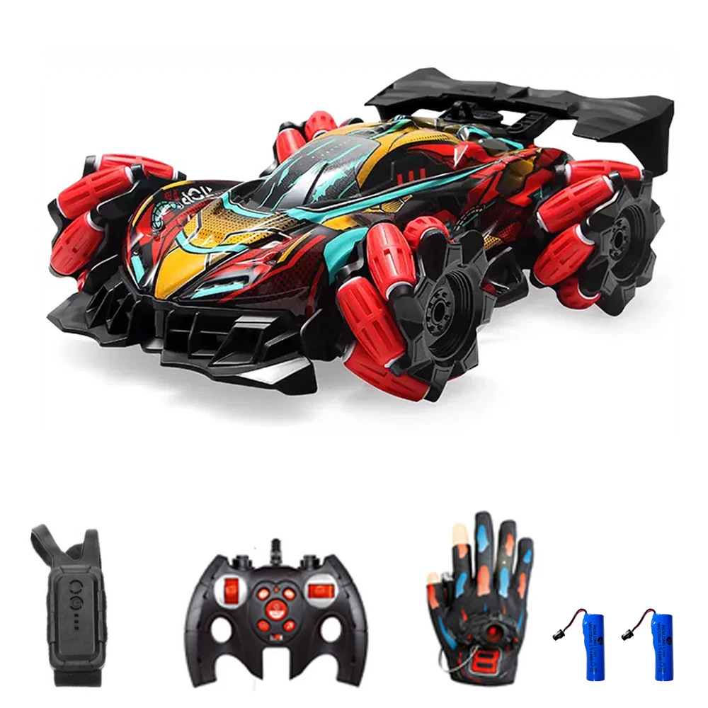 

Remote Control Spray Car Remote Control Stunt Car 2.4GHz with Function Cool Lights Music Side Drift RC Spray Stunt Car