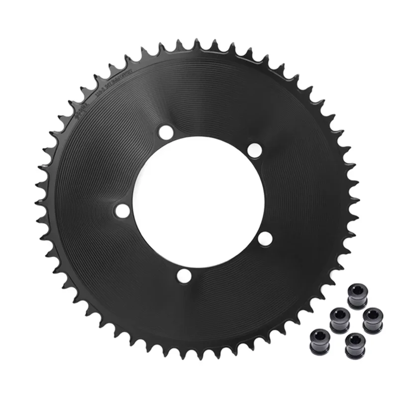 سلسلة دراجة PASS QUEST SPRILL - إزاحة 3 مم 110BCD 5 مسامير مستديرة Aero ذات أسنان ضيقة واسعة لمكونات الدراجات الجبلية/الحصى