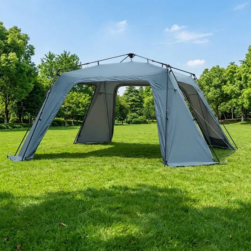 Multi Scenario Outdoor Tent Automatic Setup 2000mm Waterproof Large Space Summer Camping Sunshade Pavilion