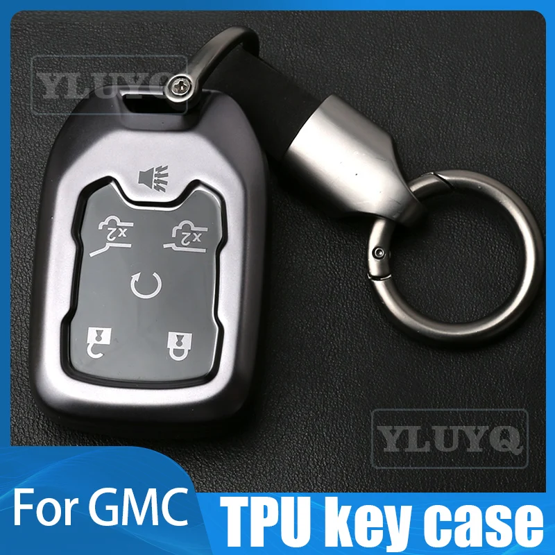 

Чехол для ключей GMC 2025 года, мягкий чехол из ТПУ для ключей Terrain Yukon Acadia Chevrolet Chevy Suburban Tahoe, автомобильный чехол, аксессуары